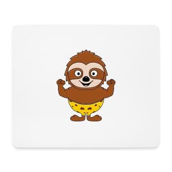 FAULTIER - FITNESS - BODYBUILDING - SPORT - TIER - Mousepad (Querformat) - Weiß - Vorne