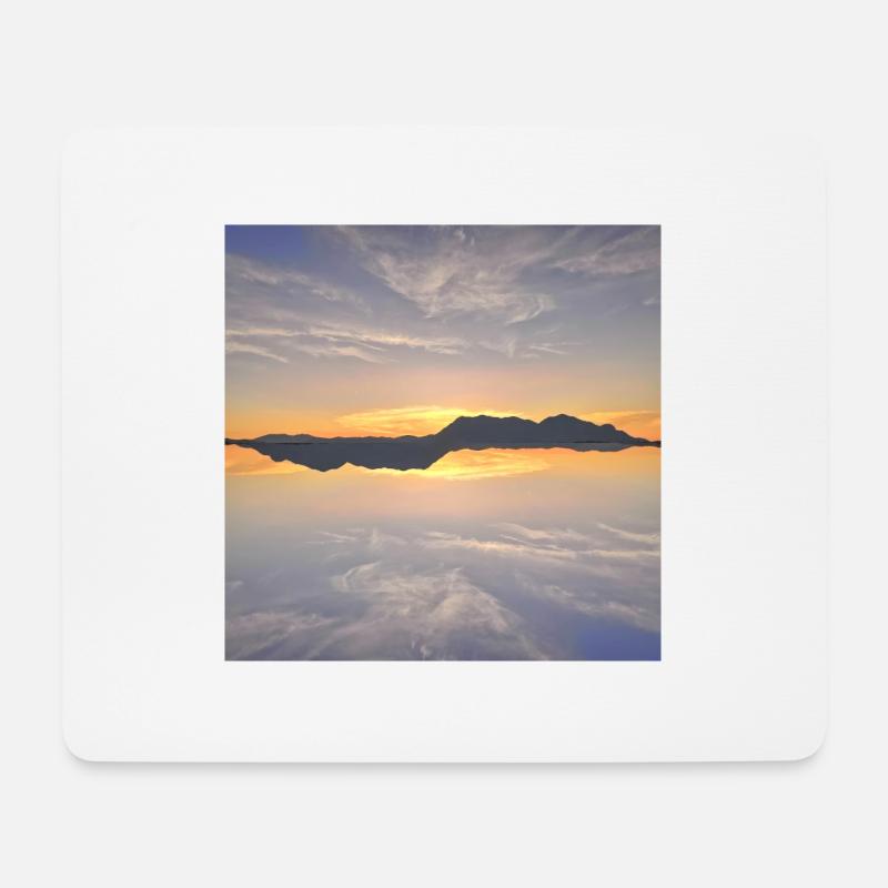 Sonnenuntergang ByRino - Mousepad (Querformat) - Weiß