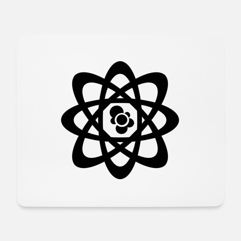 Atom - Mousepad (Querformat) - Weiß