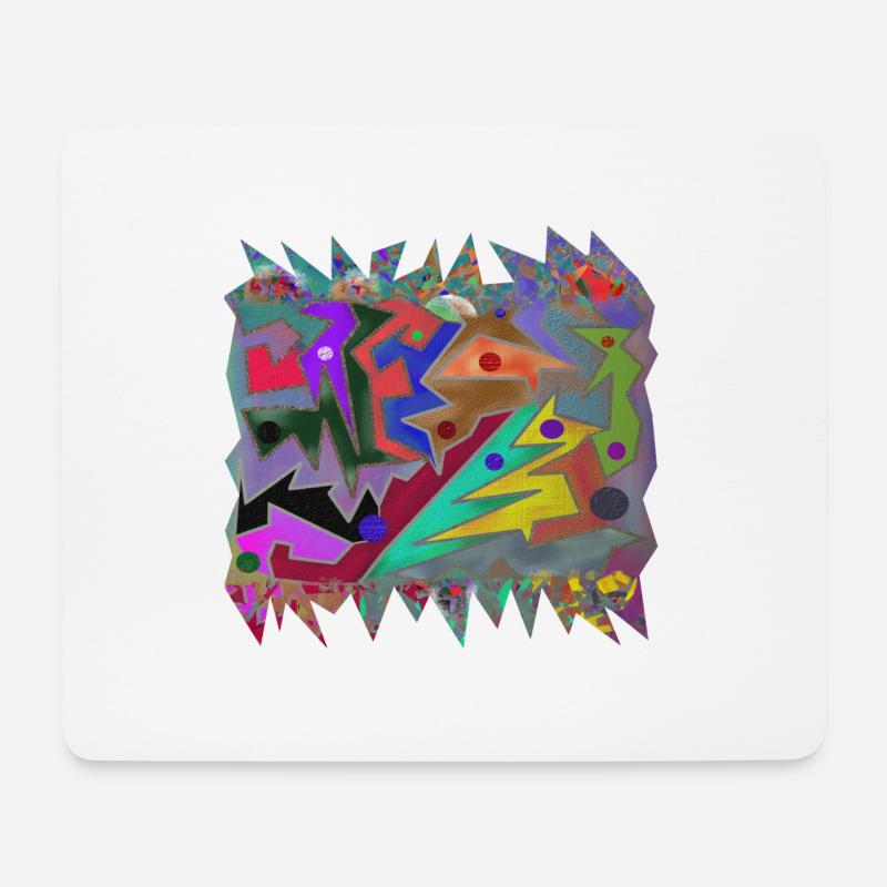 Kruste in der Höhle - Mousepad (Querformat) - Weiß