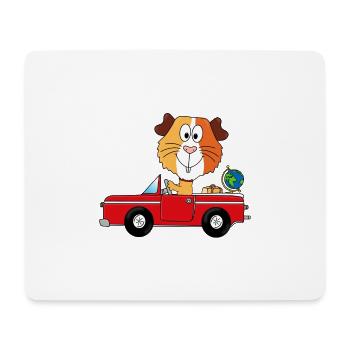 WELTENBUMMLER - MEERSCHWEINCHEN - REISE - URLAUB - Mousepad (Querformat) - Weiß - Vorne