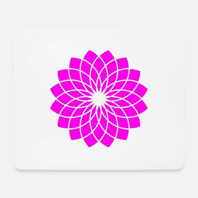 Rose Lotus - Mouse Pad (horizontal) - white