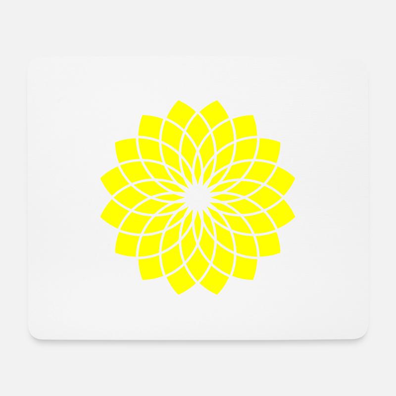 Solar Lotus - Mouse Pad (horizontal) - white