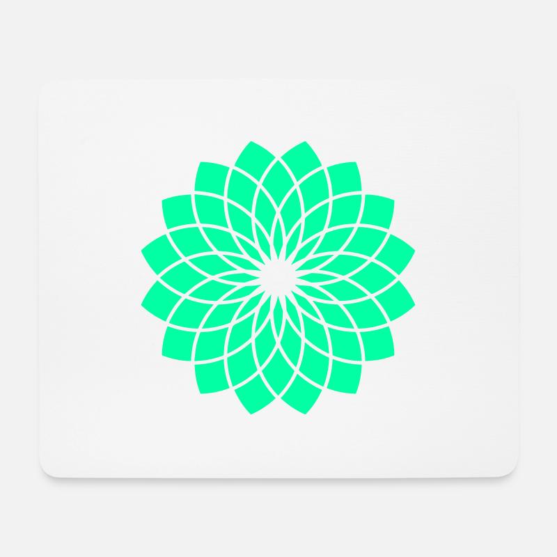 Emerald Lotus - Mouse Pad (horizontal) - white