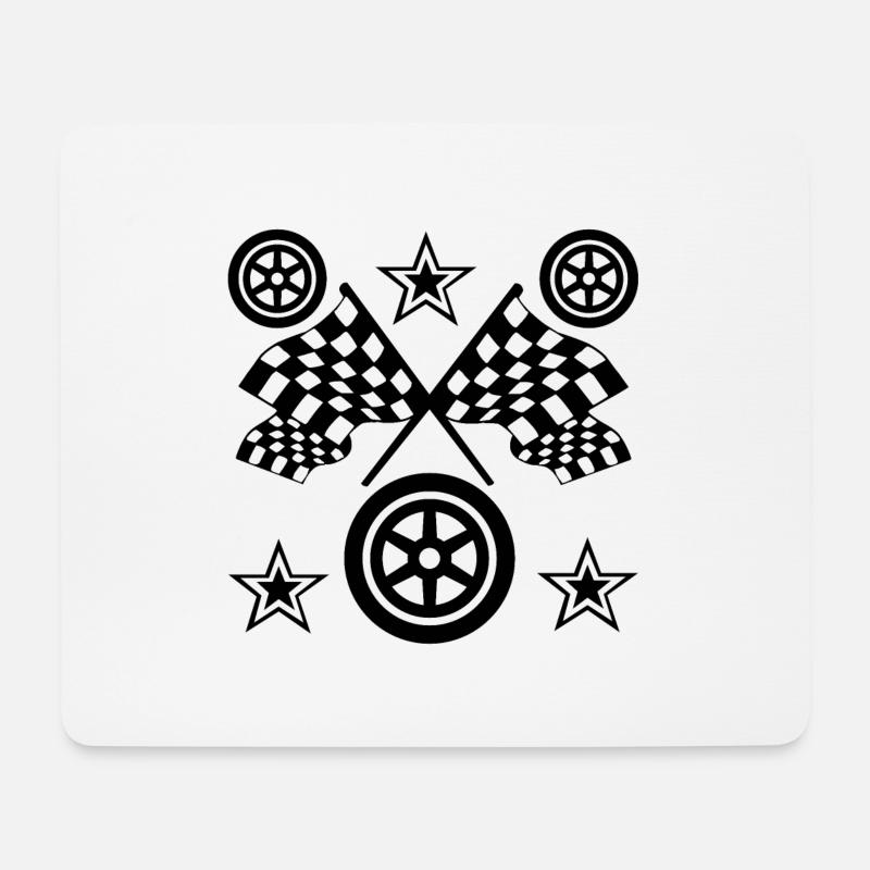 Car - Mouse Pad (horizontal) - white