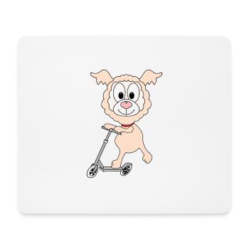 LAMA - ALPAKA - ROLLER - TIER - KIND - BABY - Mousepad (Querformat) - Weiß - Vorne