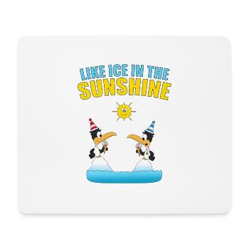 PINGUINE - EIS - LIEBE - TIERISCH - KIND - BABY - Mousepad (Querformat) - Weiß - Vorne