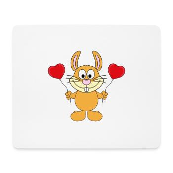 LUFTBALLONS - LIEBE - HASE - TIER - KIND - BABY - Mousepad (Querformat) - Weiß - Vorne