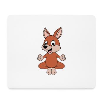 KÄNGURU - PILATES - YOGA - TIER - KIND - BABY - Mousepad (Querformat) - Weiß - Vorne
