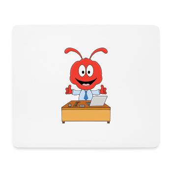 FLEIßIGE AMEISE - MITARBEITER - CHEF - JOB - BERUF - Mousepad (Querformat) - Weiß - Vorne