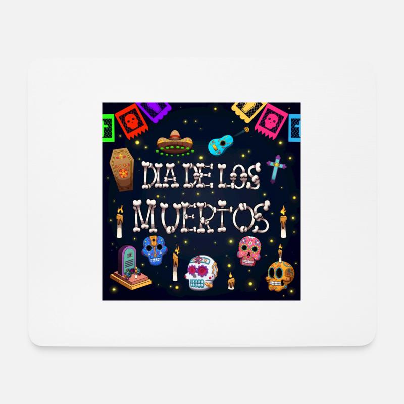 Dia De Los Muertos - Mousepad (Querformat) - Weiß