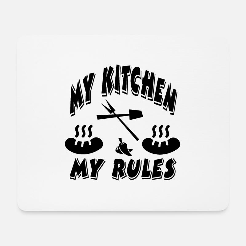 Küche - Mousepad (Querformat) - Weiß