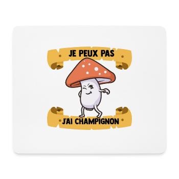 Je Peux Pas J'ai Champignons Drôles Champignon - Tapis de souris (format paysage) - blanc - Devant