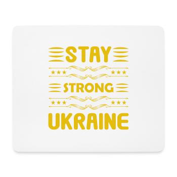 Stay Strong Ukraine - Tapis de souris (format paysage) - blanc - Devant