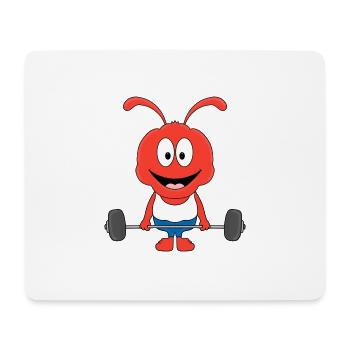 AMEISE - FIT - FITNESS - STARK - BODYBUILDING - Mousepad (Querformat) - Weiß - Vorne
