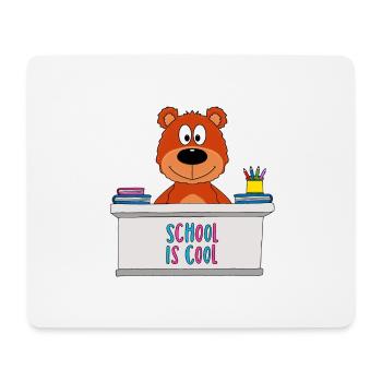 TEDDY - BÄR - TEDDYBÄR - SCHULE - KIND - BABY - Mousepad (Querformat) - Weiß - Vorne