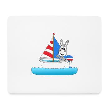 ESEL - SEGLER - SEGELN - WASSERSPORT - BABY - Mousepad (Querformat) - Weiß - Vorne