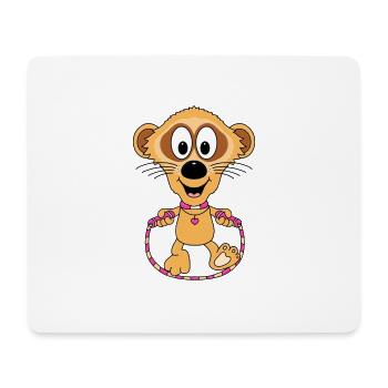 SPRINGSEIL - ERDMÄNNCHEN - SEILSPRINGEN - BABY - Mousepad (Querformat) - Weiß - Vorne