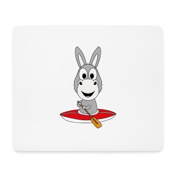 KAJAK - KANU - ESEL - TIER - KIND - BABY - Mousepad (Querformat) - Weiß - Vorne