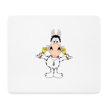PFERD - PONY - GLOCKEN - WEIHNACHTEN - TIERISCH - Mousepad (Querformat) - Weiß - Vorne