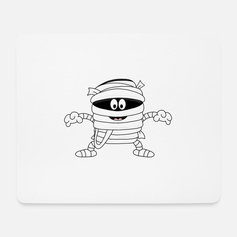 HALLOWEEN - MUMIE - KIND - BABY - KLOPAPIER - Mousepad (Querformat) - Weiß