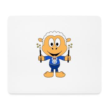 SCHAF - ZAUBERER - ZAUBERN - MAGIE - BABY - Mousepad (Querformat) - Weiß - Vorne