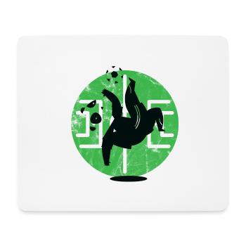 Fussball Panda - Mousepad (Querformat) - Weiß - Vorne