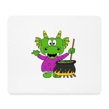 DRACHE - HALLOWEEN - KOCH - KOCHEN - Mousepad (Querformat) - Weiß - Vorne