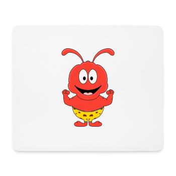 AMEISE - FITNESS - MUSKELN - TIERISCH - FIT - Mousepad (Querformat) - Weiß - Vorne