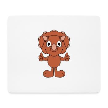 DINO - DINOSAURIER - KIND - BABY - Mousepad (Querformat) - Weiß - Vorne