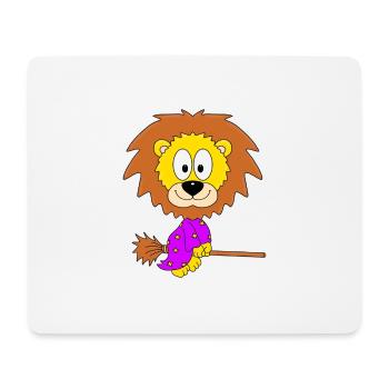 LÖWE - HALLOWEEN - HEXE - TIER - KIND - BABY - Mousepad (Querformat) - Weiß - Vorne