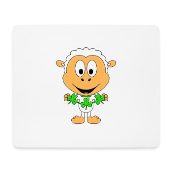 KLEEBLÄTTER - SCHAF - TIER - KIND - BABY - Mousepad (Querformat) - Weiß - Vorne