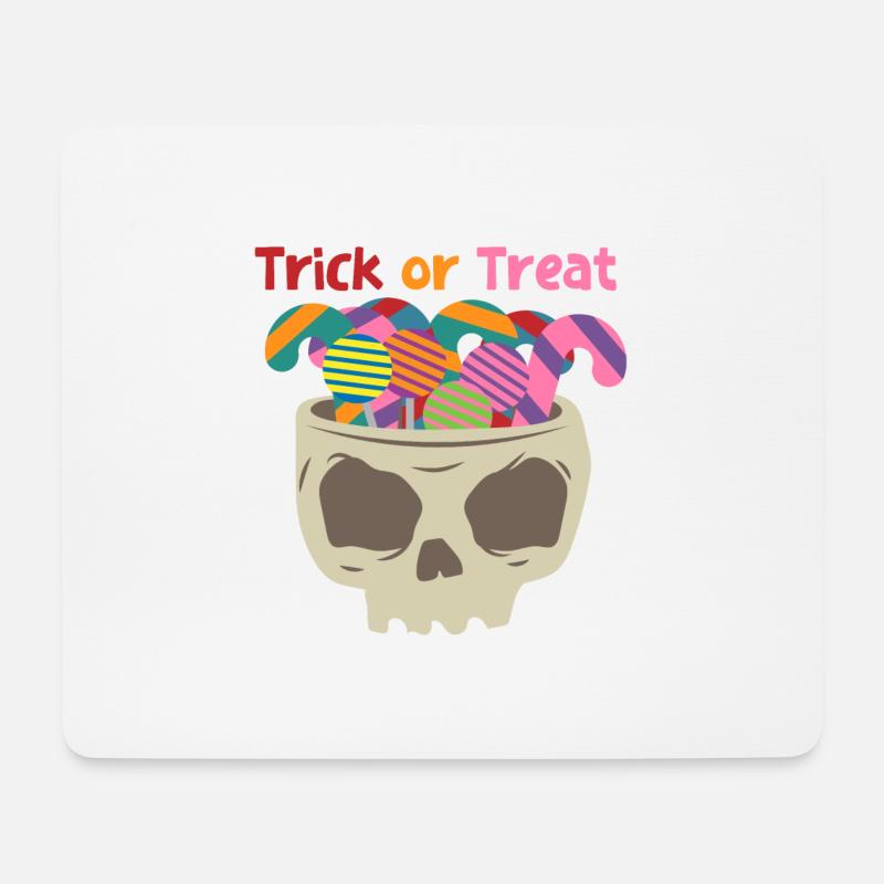 Sweets otherwise there are sour - skulls with sweets - Mouse Pad (horizontal) - white
