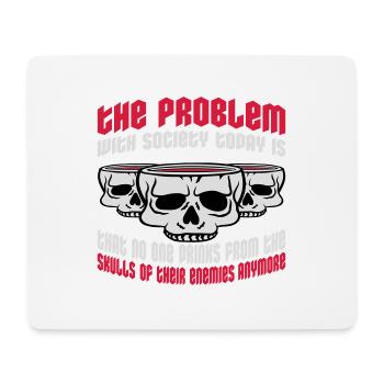 drinks from enemies skulls - Mouse Pad (horizontal) - white - Front