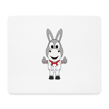 KOCH - BÄCKER - ESEL - TIER - BERUF - JOB - Mousepad (Querformat) - Weiß - Vorne