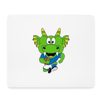 DRACHE - AMERICAN FOOTBALL - SPORT - Mousepad (Querformat) - Weiß - Vorne
