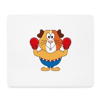MEERSCHWEINCHEN - BOXER - BOXEN - SPORT - Mousepad (Querformat) - Weiß - Vorne