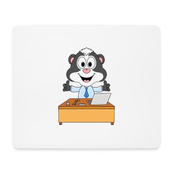 STINKTIER - ARBEIT - JOB - BERUF - CHEF - TIER - Mousepad (Querformat) - Weiß - Vorne