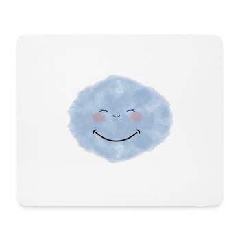 Cloud smile - Mouse Pad (horizontal) - white - Front
