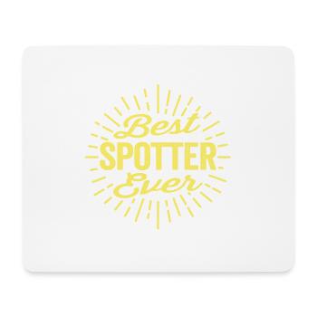 Best Spotter Ever Beam - Vintage Geschenk Flugzeug - Mousepad (Querformat) - Weiß - Vorne