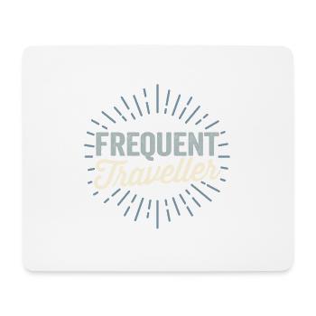 Frequent Traveller - Vintage Sun Beam Gift - Tapis de souris (format paysage) - blanc - Devant