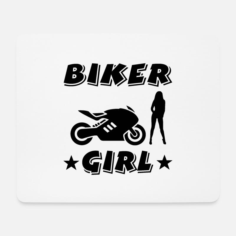 Motorrad - Mousepad (Querformat) - Weiß