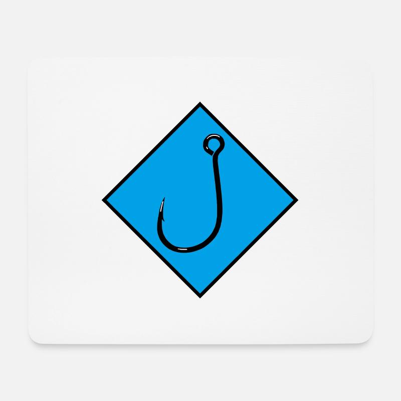 Haken - Mousepad (Querformat) - Weiß