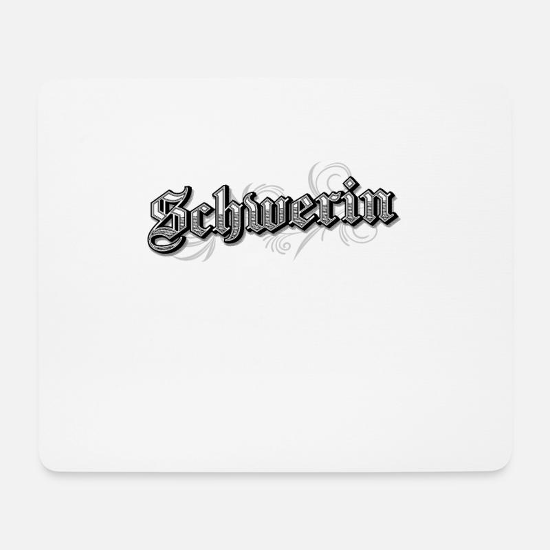 Schwerin Ostdeutschland Vintage Look - Mousepad (Querformat) - Weiß