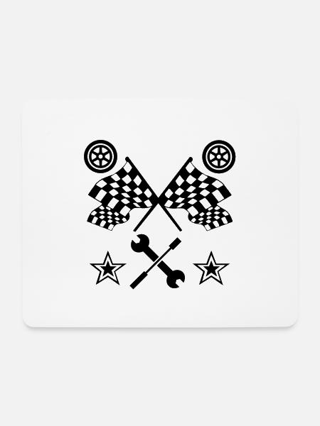 Auto - Mousepad (Querformat) - Weiß