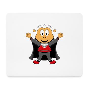 SCHAF - VAMPIR - DRACULA - HALLOWEEN - Mousepad (Querformat) - Weiß - Vorne