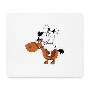 HUND - PFERD - PONY - REITEN - TIERE - Mousepad (Querformat) - Weiß - Vorne
