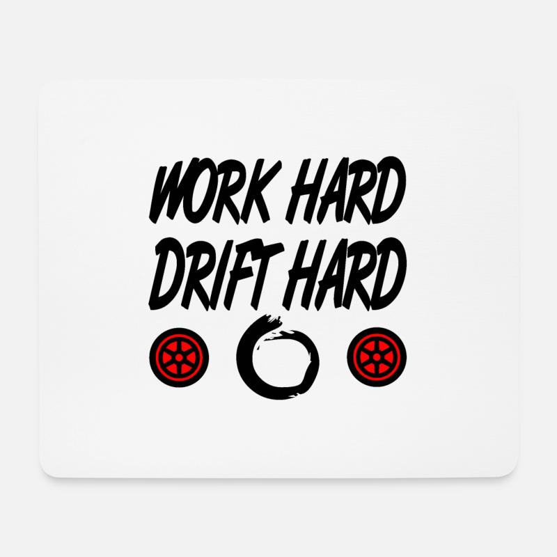 Auto - Mousepad (Querformat) - Weiß
