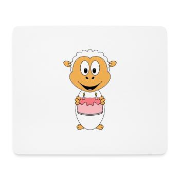 SCHAF - GEBURTSTAG - TIER - KIND - BABY - Mousepad (Querformat) - Weiß - Vorne