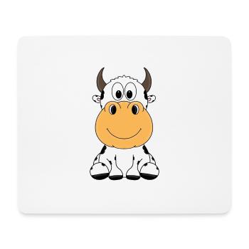 KUH - TIER - KIND - BABY - Mousepad (Querformat) - Weiß - Vorne